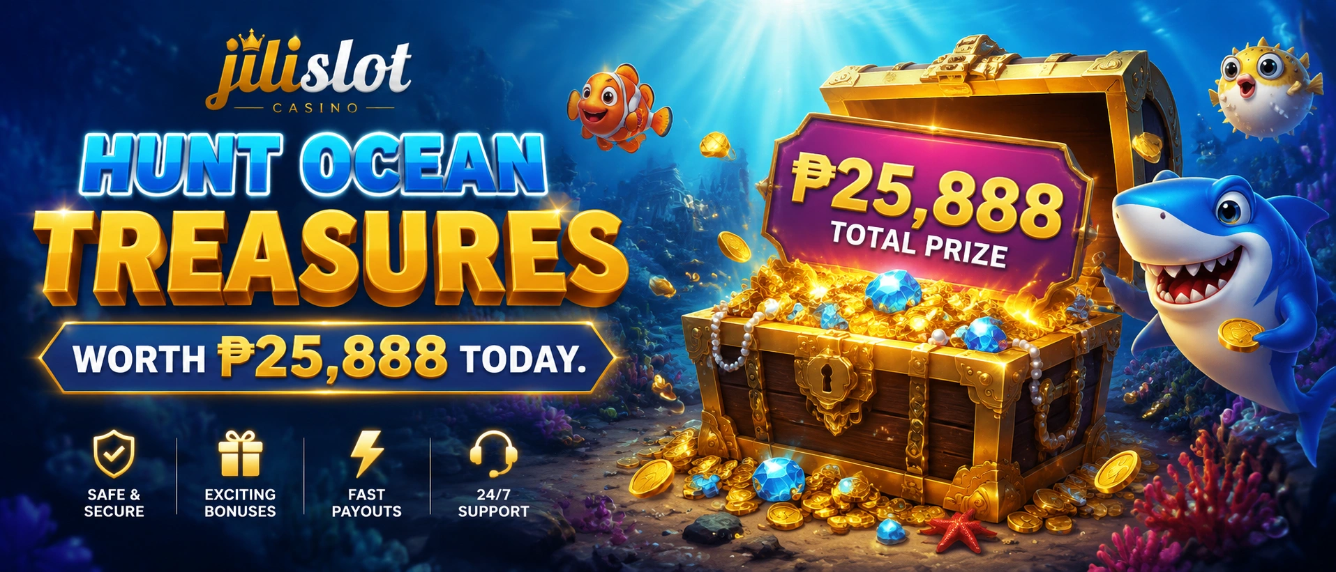JILISLOT Fishing Games With Arcade-Style Rewards 1 JILISLOT Fishing main visual