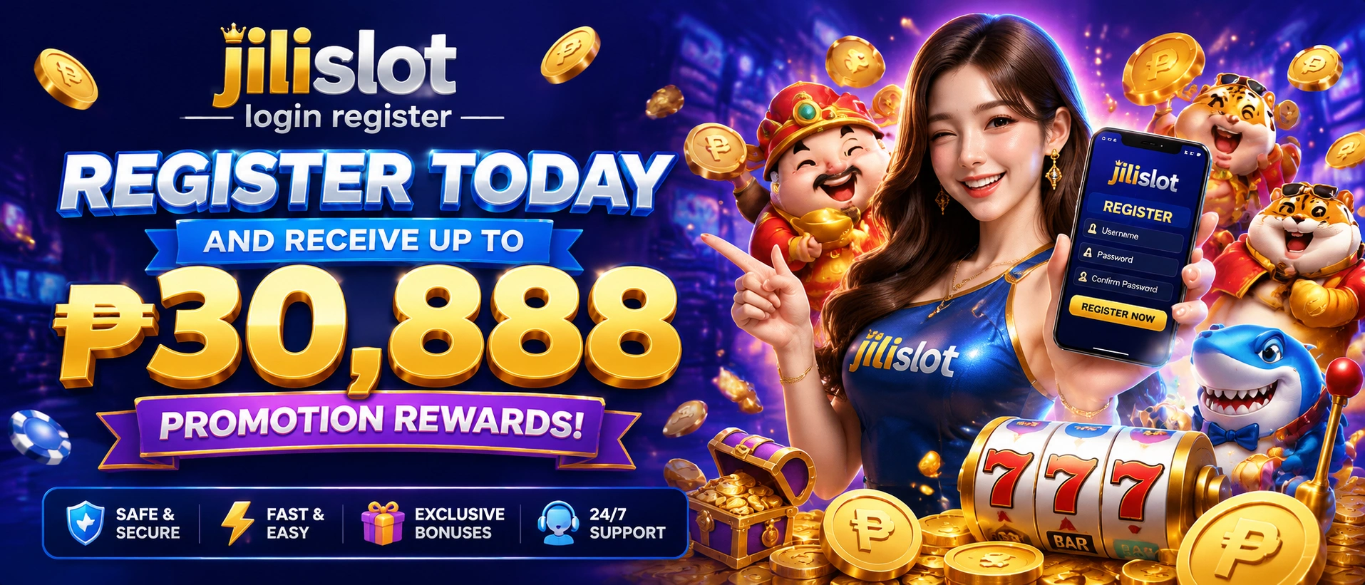 JILISLOT JILISLOT Register overview for Philippines players